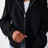 Sudadera con capucha y cremallera Black