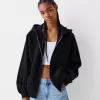 Sudadera con capucha y cremallera Black