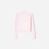 Sudadera de cuello alto con cremallera Pink