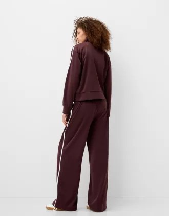Sudadera de raso con cremallera Violet