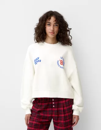 Sudadera estampada White