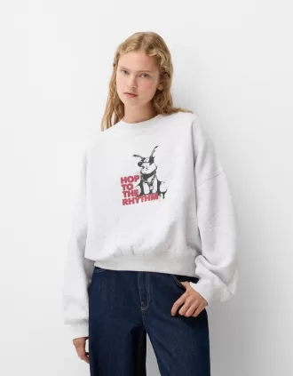 Sudadera estampada Grey
