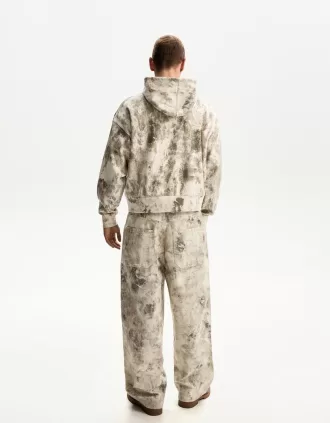 Sudadera estampada con cremallera Green