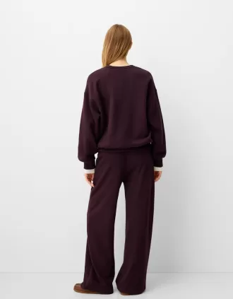 Sudadera oversize con bolsillos laterales Violet