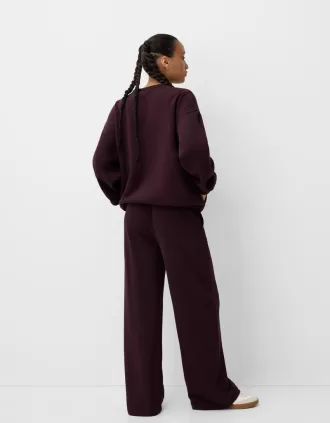 Sudadera oversize con bolsillos laterales Violet