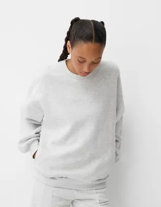 Sudadera oversize con bolsillos laterales Grey