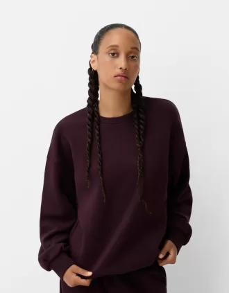 Sudadera oversize con bolsillos laterales Violet