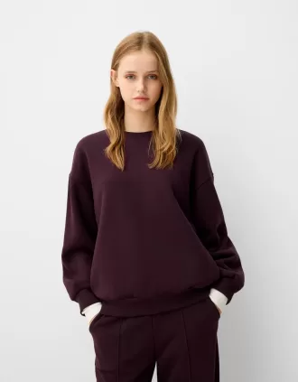 Sudadera oversize con bolsillos laterales Violet