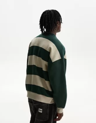 Sudadera polo deportiva universitaria Green
