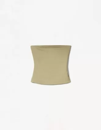 Top bandeau Khaki