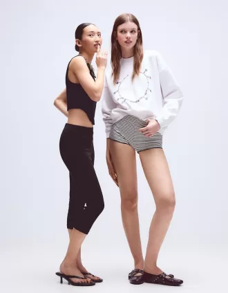 Top corsé con lazos Black
