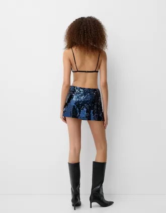 Top de lentejuelas Blue