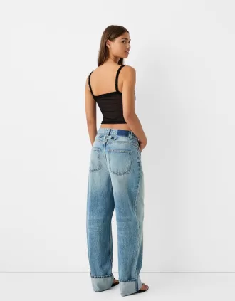 Top de tul con tirantes Black
