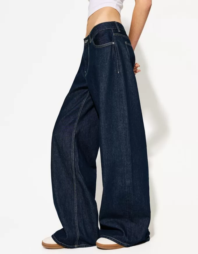Vaqueros anchos Navy