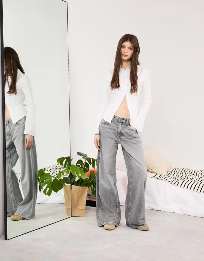 Vaqueros anchos Grey