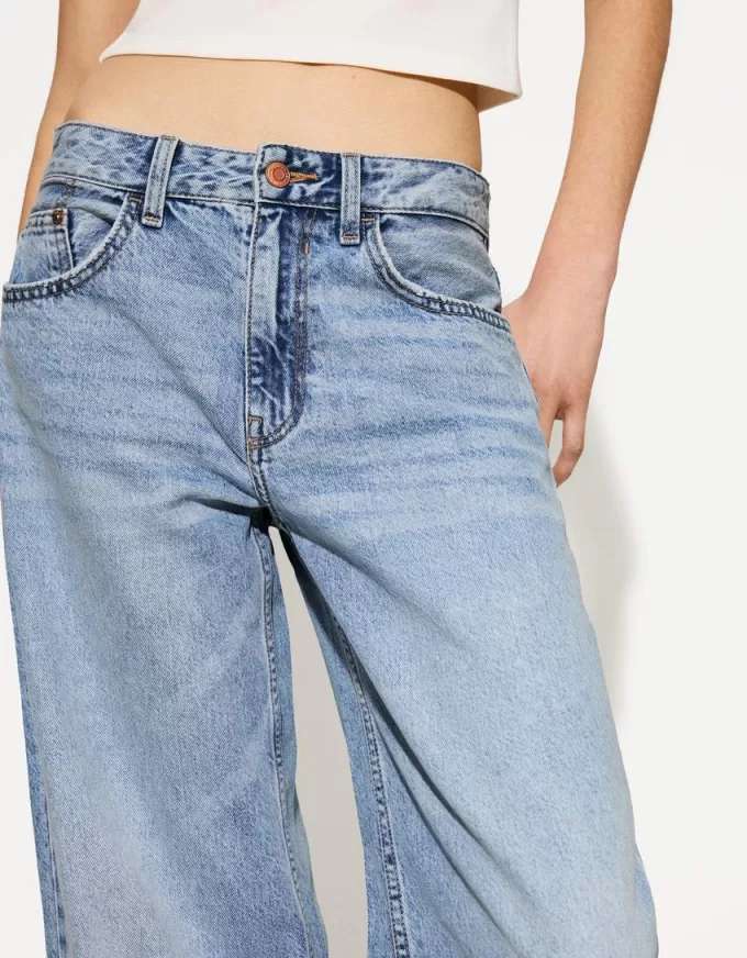 Vaqueros anchos Light blue