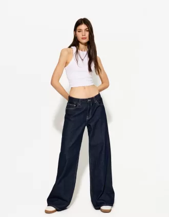 Vaqueros anchos Navy