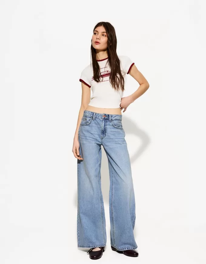 Vaqueros anchos Light blue