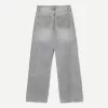 Vaqueros anchos de corte recto Grey Vaqueros anchos de corte recto Grey