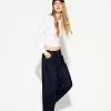 Vaqueros anchos estilo años 90 con dobladillo vuelto Navy