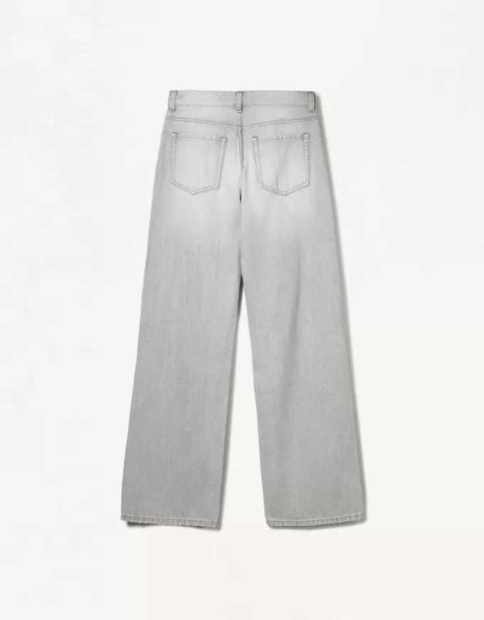 Vaqueros anchos estilo años 90 con rotos Grey