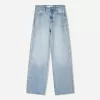 Vaqueros anchos estilo años 90 con strass Light blue