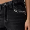 Vaqueros anchos estilo años 90 con tachuelas Black