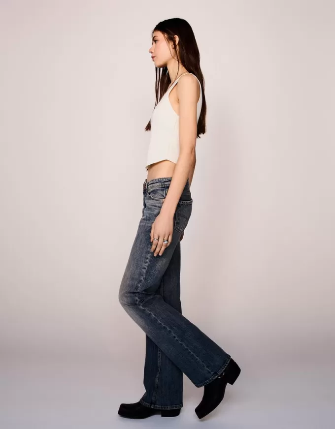 Vaqueros boot-cut de talle bajo Light blue Vaqueros boot-cut de talle bajo Light blue