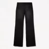 Vaqueros boot-cut de talle bajo Black