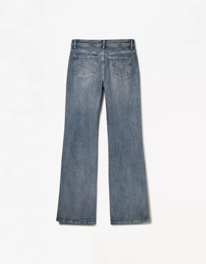 Vaqueros boot-cut de talle bajo Light blue Vaqueros boot-cut de talle bajo Light blue