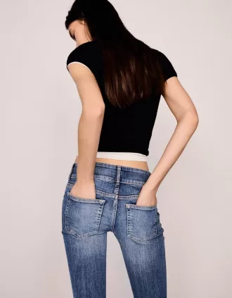 Vaqueros bootcut de talle bajo Blue