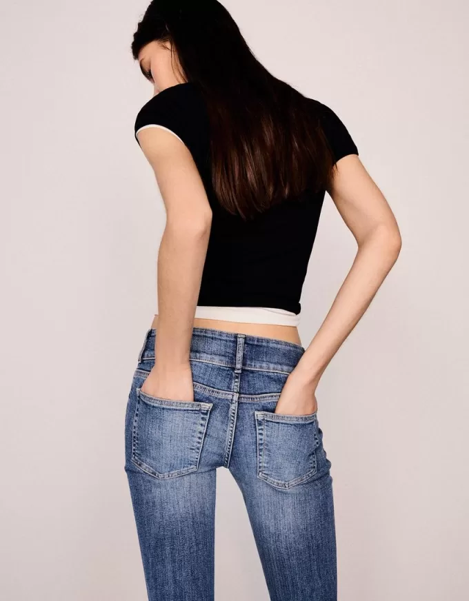 Vaqueros bootcut de talle bajo Blue Vaqueros bootcut de talle bajo Blue