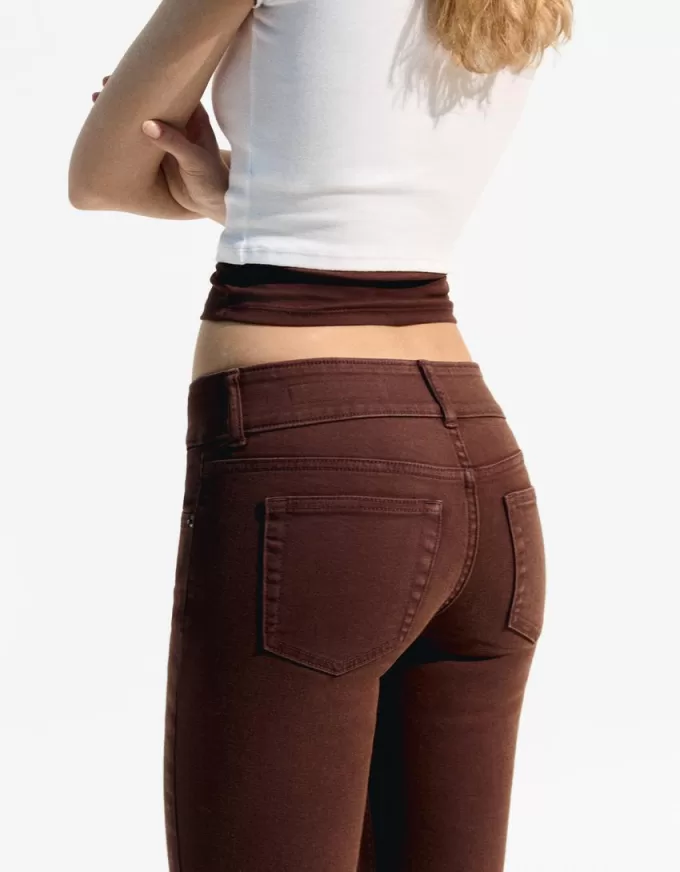 Vaqueros bootcut de talle bajo Brown Vaqueros bootcut de talle bajo Brown