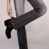 Vaqueros bootcut de talle bajo Grey