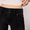 Vaqueros bootcut de talle bajo Black