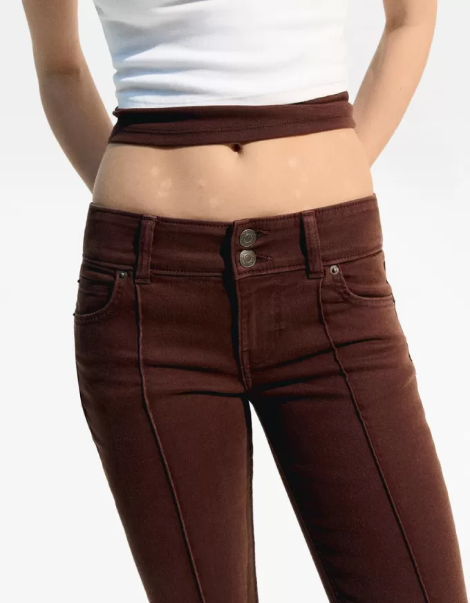 Vaqueros bootcut de talle bajo Brown Vaqueros bootcut de talle bajo Brown