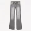 Vaqueros bootcut de talle bajo Grey