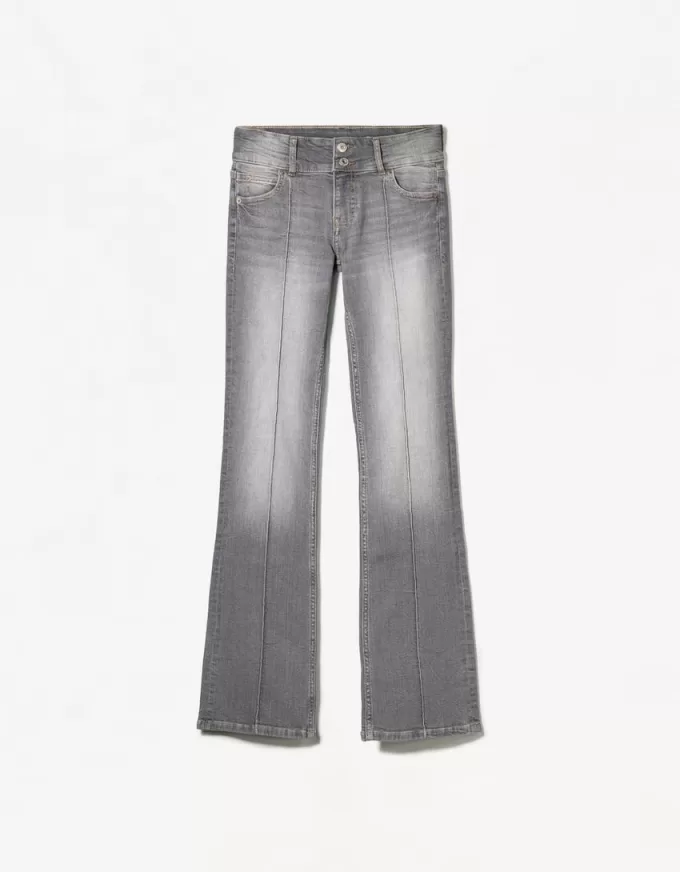 Vaqueros bootcut de talle bajo Grey