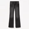 Vaqueros bootcut de talle bajo Black