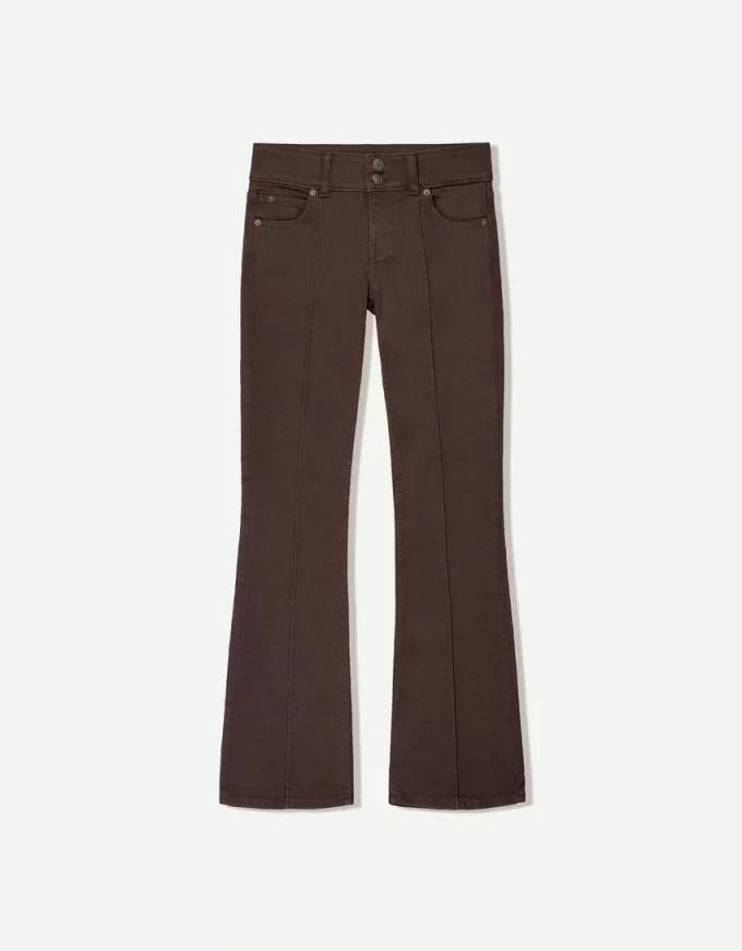 Vaqueros bootcut de talle bajo Brown Vaqueros bootcut de talle bajo Brown