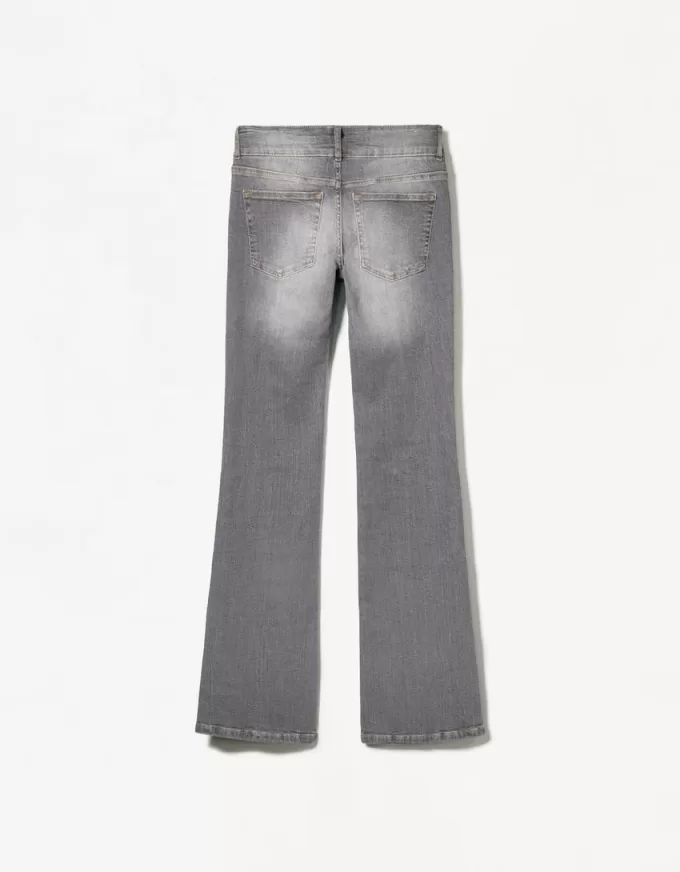 Vaqueros bootcut de talle bajo Grey
