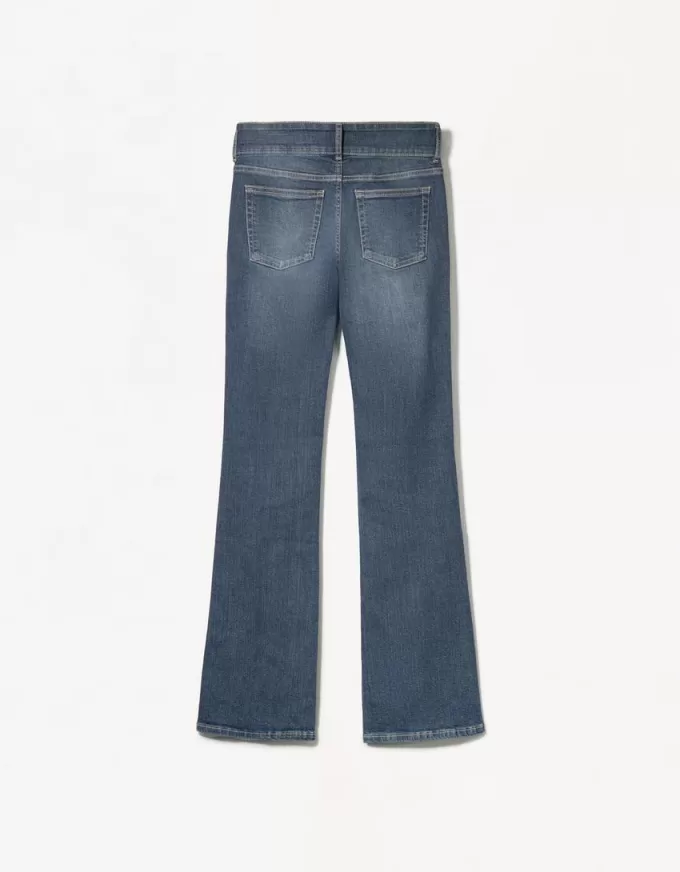 Vaqueros bootcut de talle bajo Washed out blue
