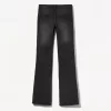 Vaqueros bootcut de talle bajo Black