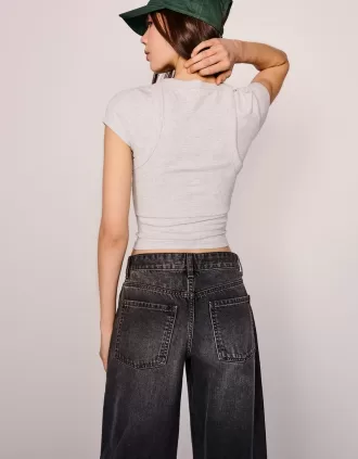 Vaqueros boyfriend Dark grey