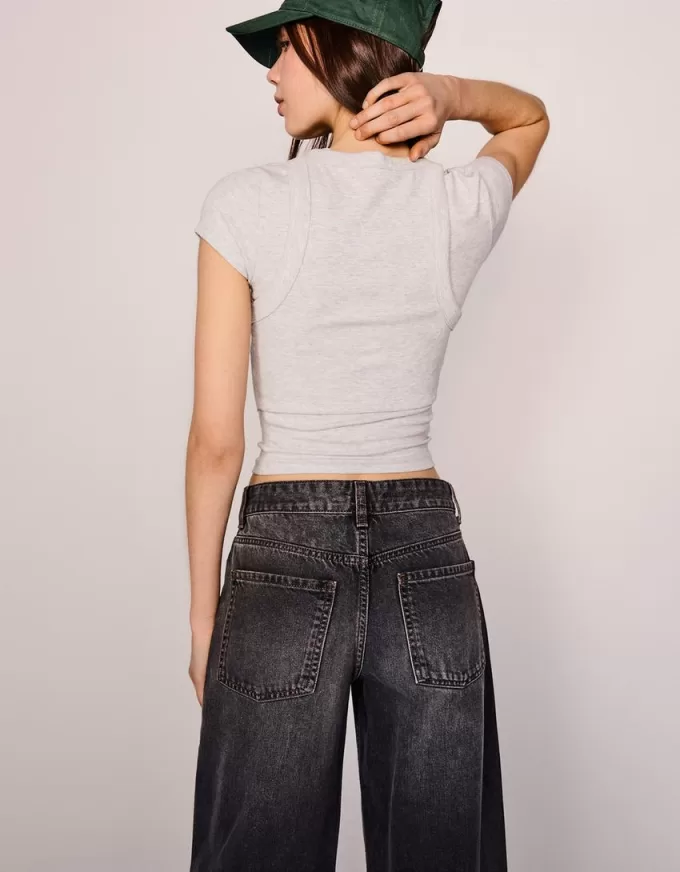 Vaqueros boyfriend Dark grey Vaqueros boyfriend Dark grey