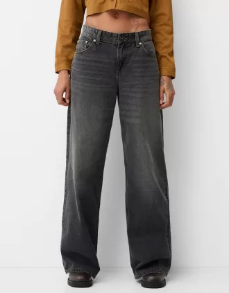 Vaqueros boyfriend Dark grey