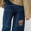 Vaqueros boyfriend bordados Light blue