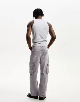 Vaqueros cargo holgados Grey
