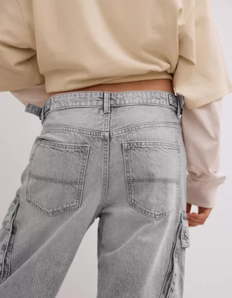 Vaqueros cargo multibolsillos Grey