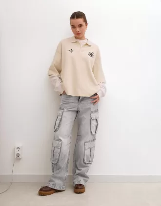 Vaqueros cargo multibolsillos Grey